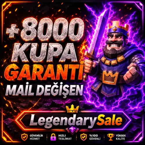  ⭐MAİL DEĞİŞEN CR +8000 KUPA MAİL DEĞİŞEN HESAP⭐